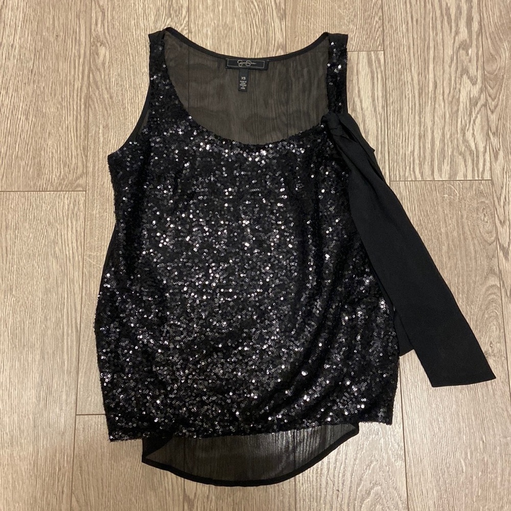 Jessica Simpson sequined tank top in size XS